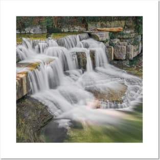 SCENERY 25 - Fresh Waterfall Landscape Nature Cliff Posters and Art